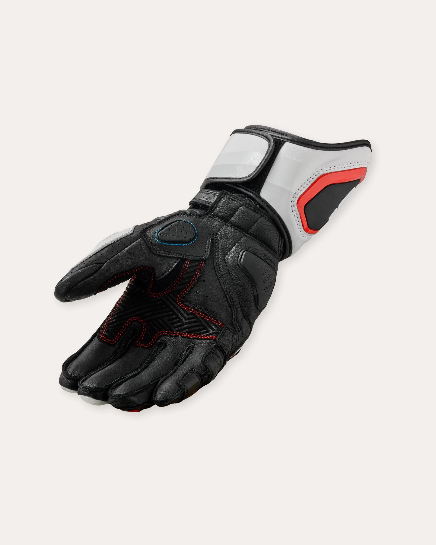 Gloves Quantum 3 | White-Neon Red