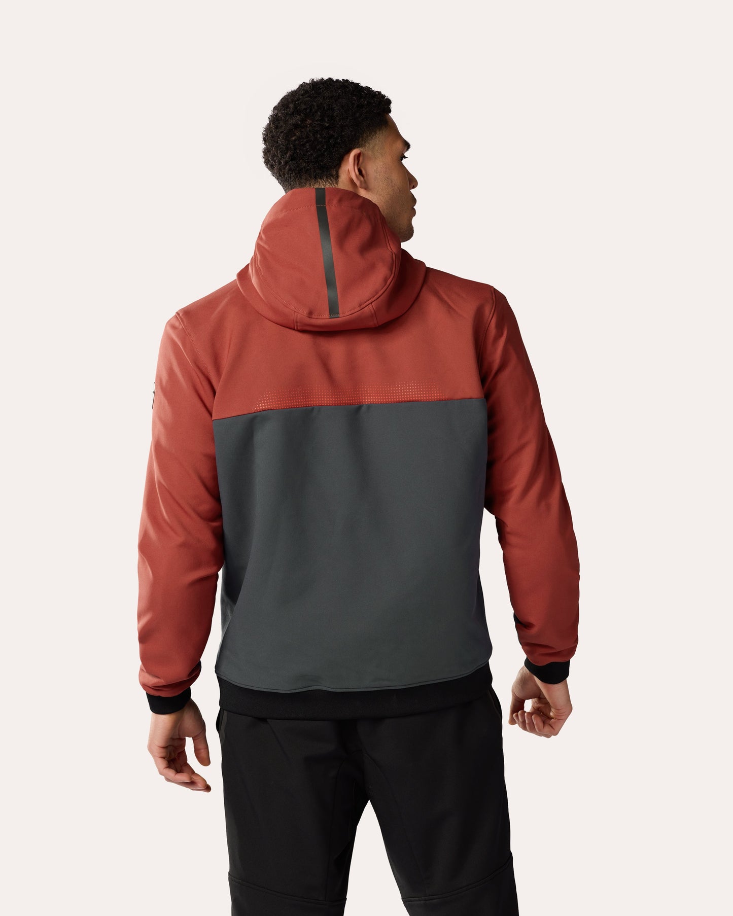 Hoodie Parabolica 2 | Burgundy Red-Grey
