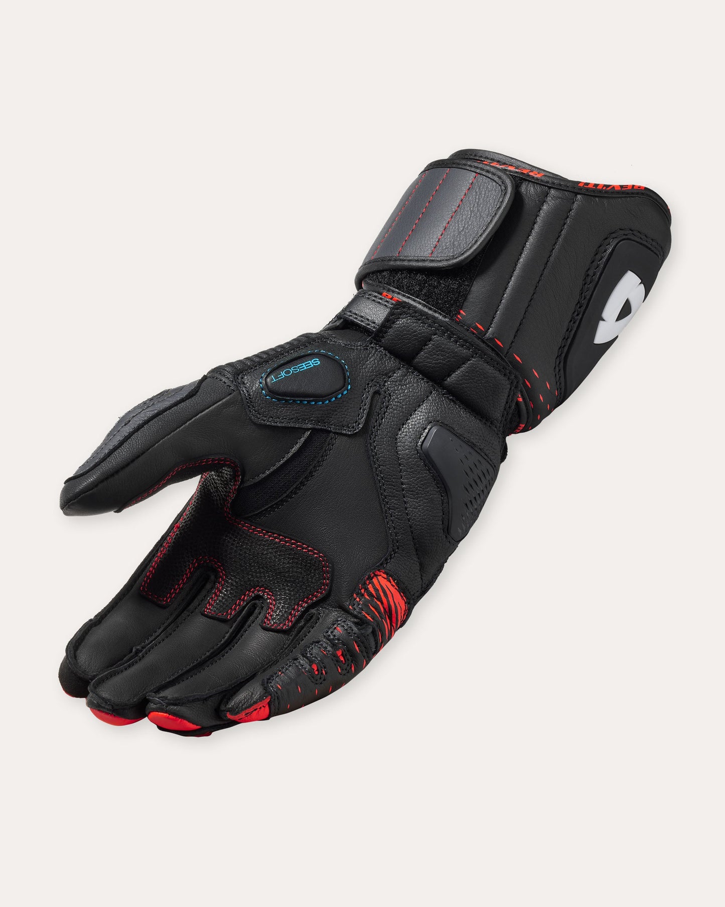 Gloves Control | Black-Neon Red