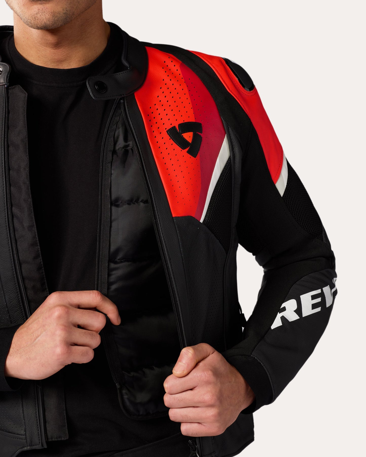 Jacket Automate | Black-Neon Red