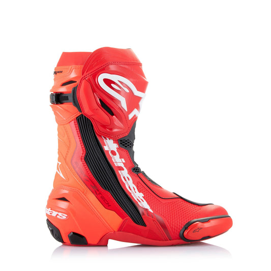 Alpinestars Supertech R Sports Boots - Bright Red / Red Fluo