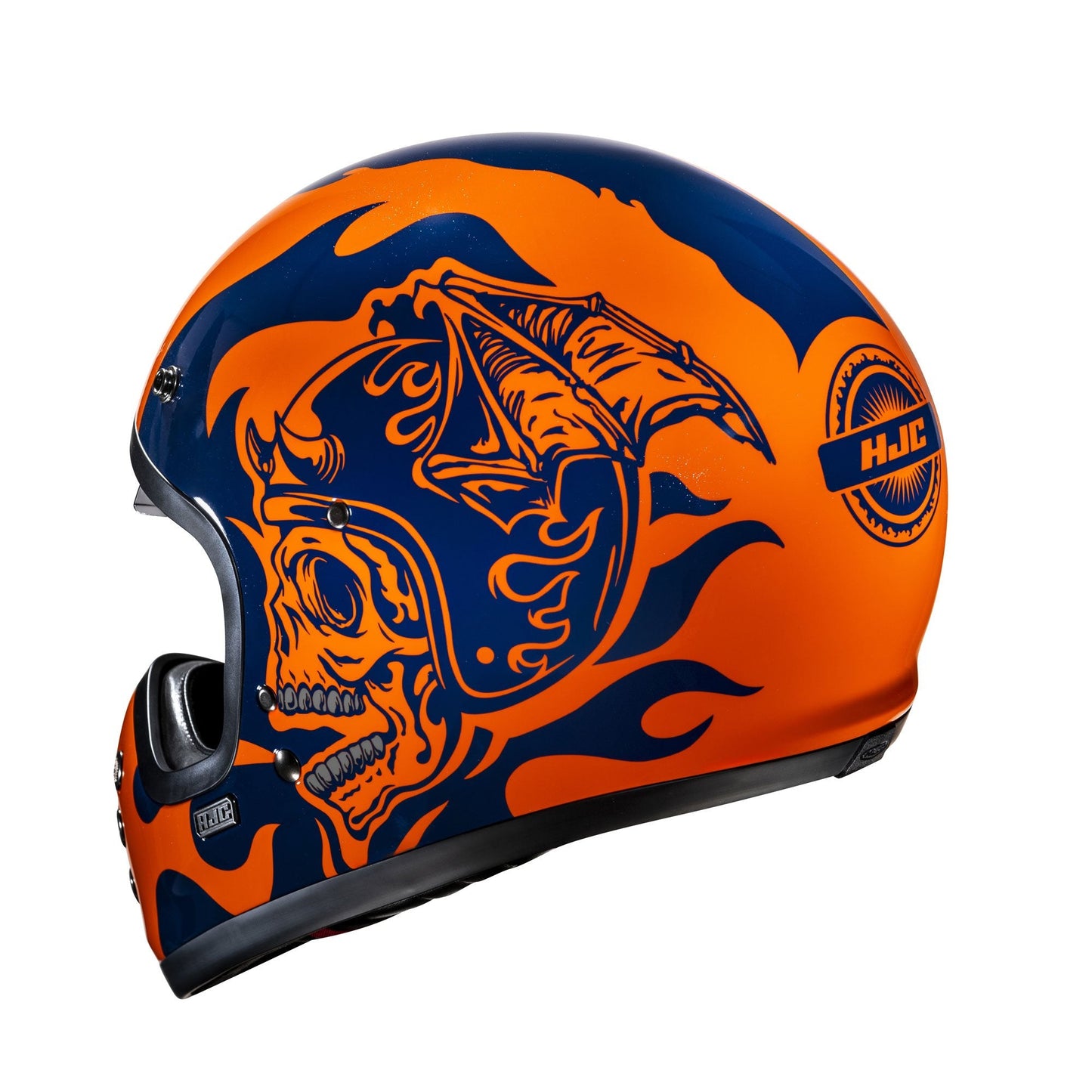 HJC V60 Flame MC27 Blue/Orange