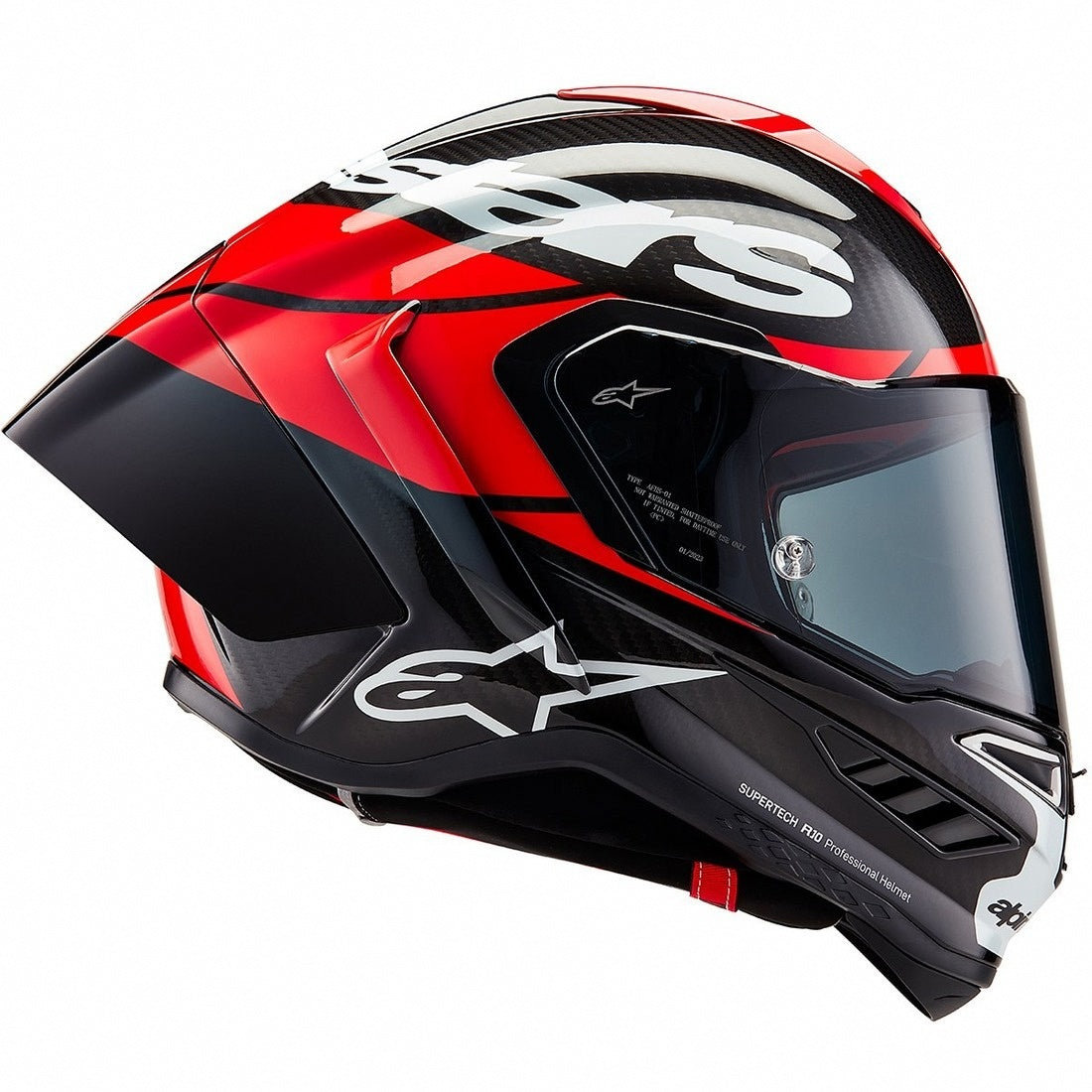 Supertech R10 Element Black Carbon / Bright Red