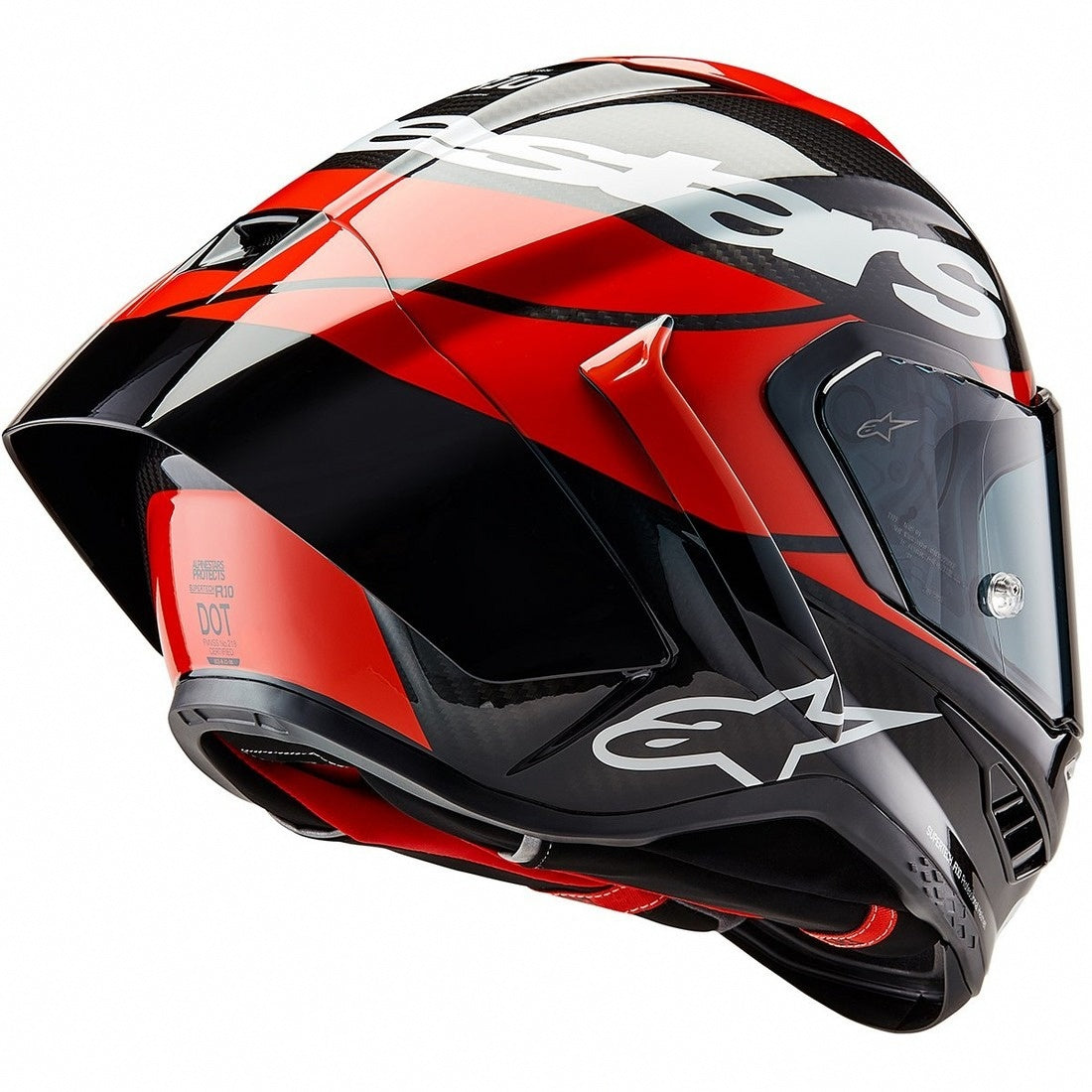 Supertech R10 Element Black Carbon / Bright Red