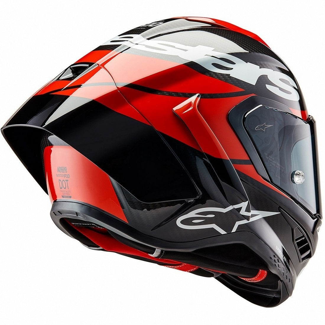 Supertech R10 Element Black Carbon / Bright Red