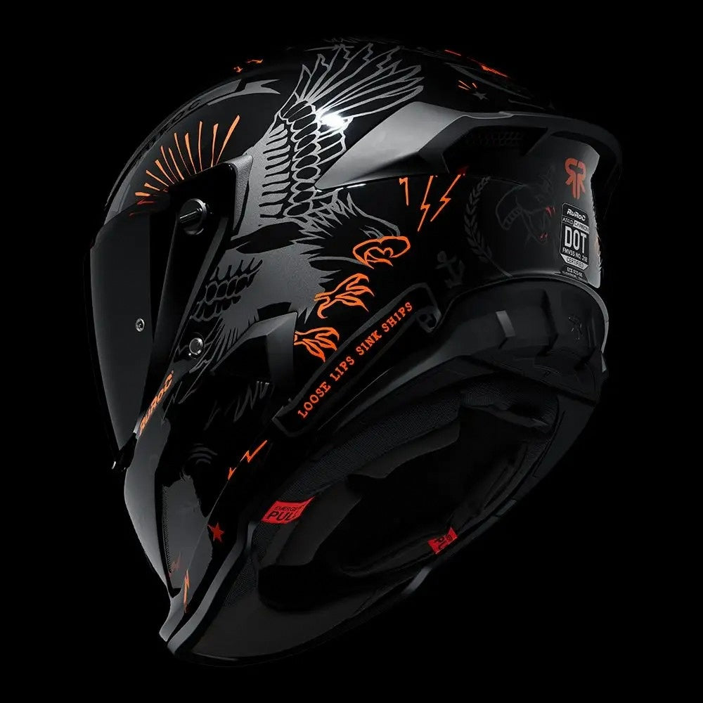 Ruroc AT4.0 Carbon Blackbird Full Face Helmet