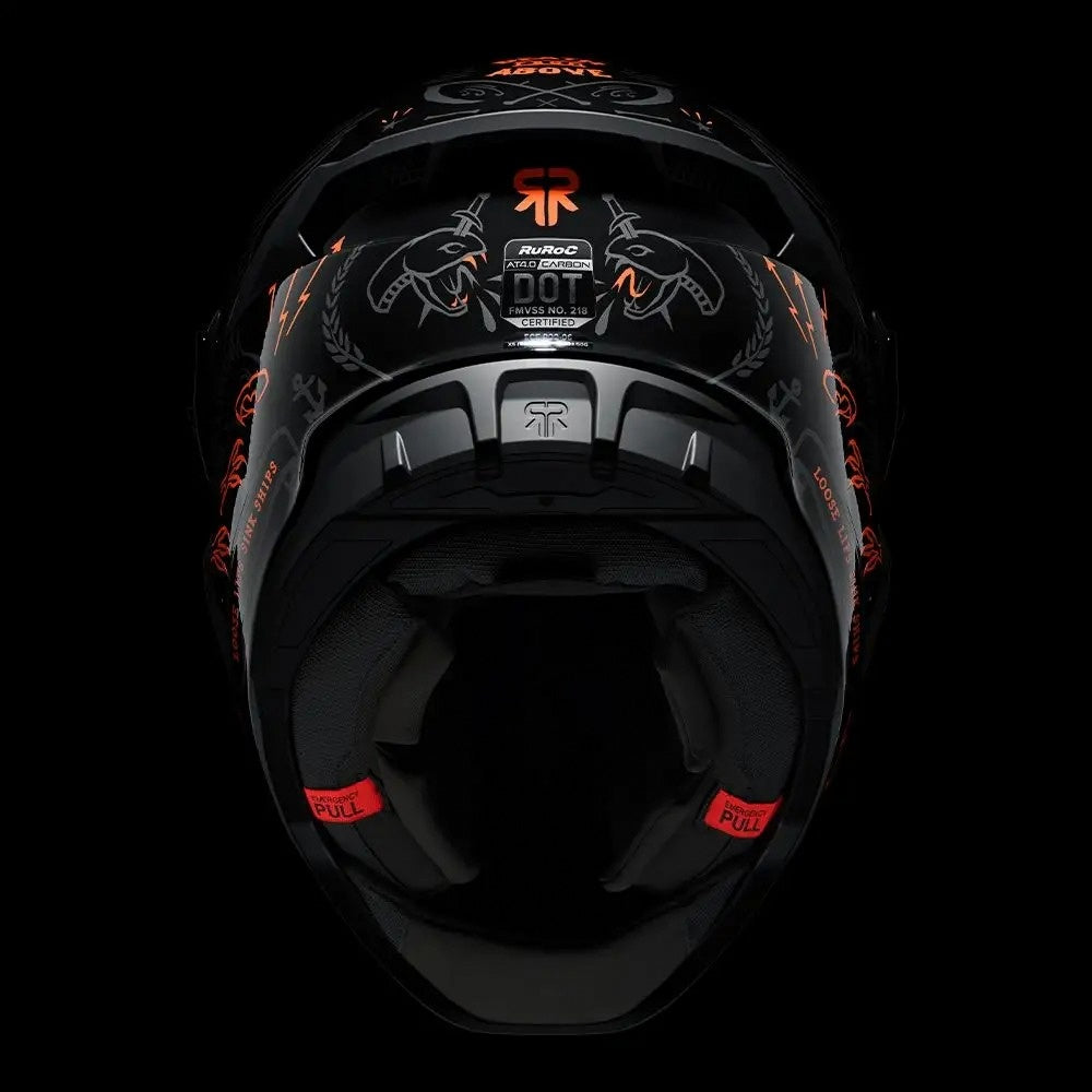 Ruroc AT4.0 Carbon Blackbird Full Face Helmet