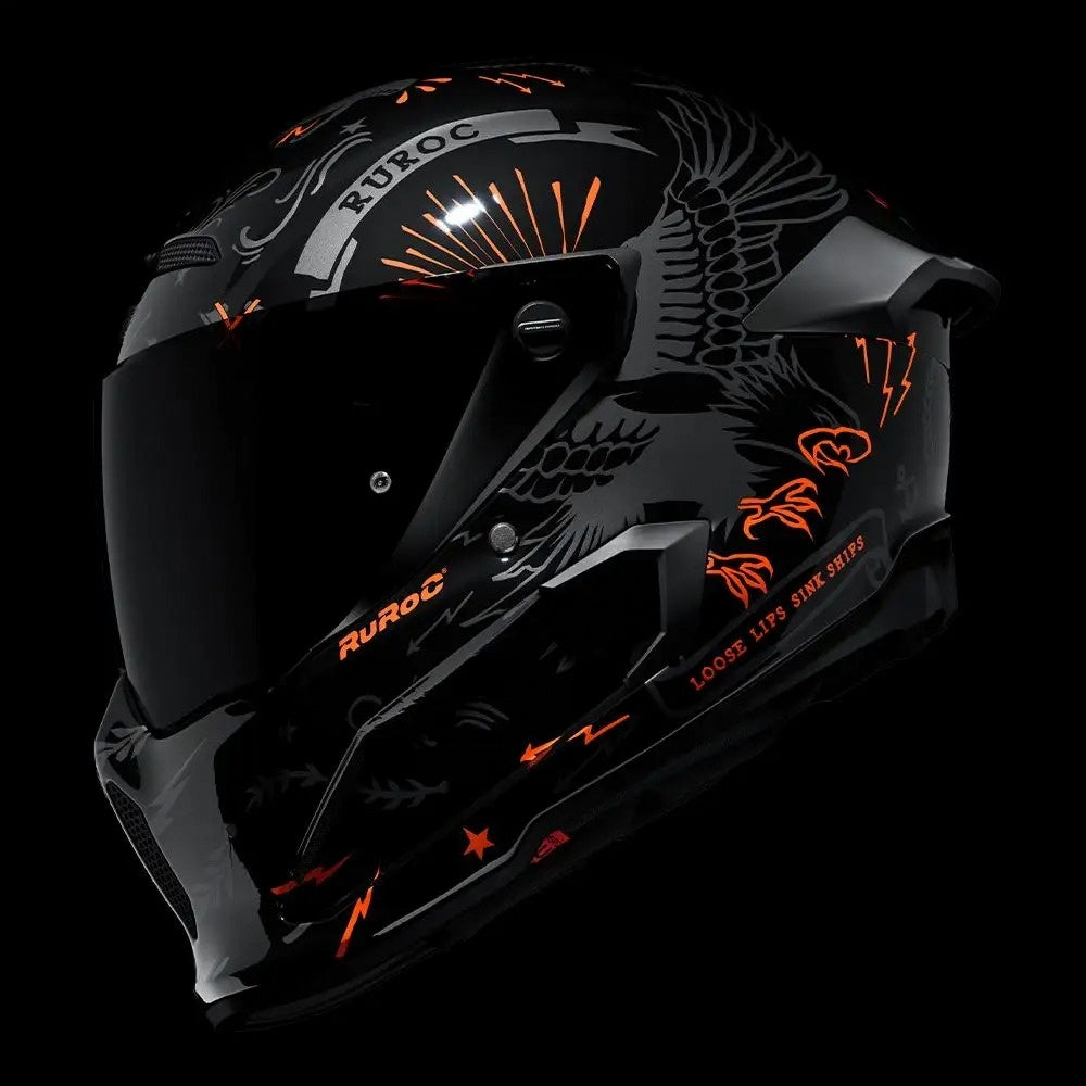 Ruroc AT4.0 Carbon Blackbird Full Face Helmet