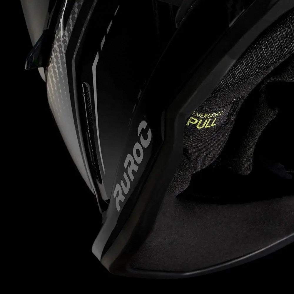Ruroc AT4.0 TRACK Core Carbon Full Face Helmet – Gloss Carbon