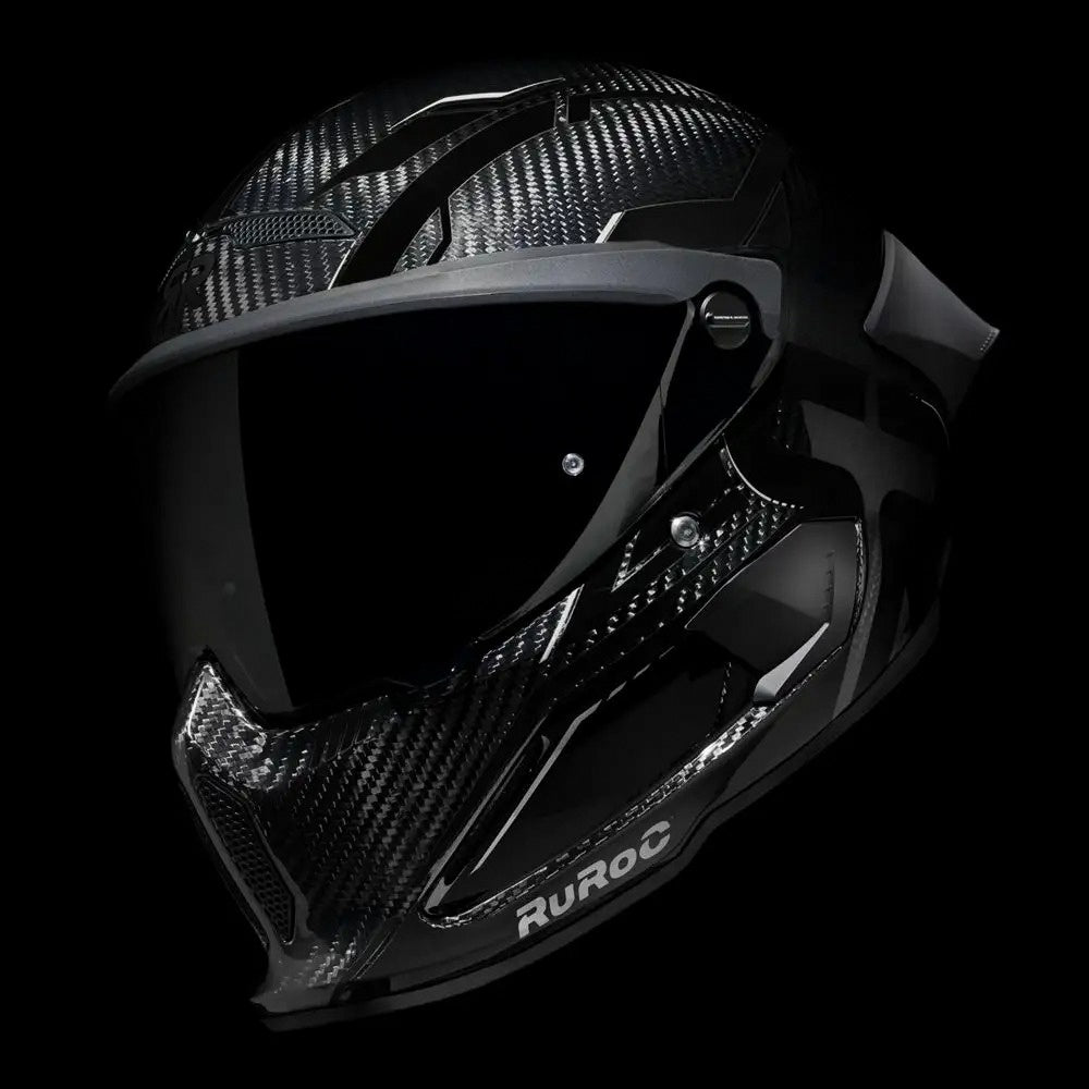 Ruroc AT4.0 TRACK Core Carbon Full Face Helmet – Gloss Carbon