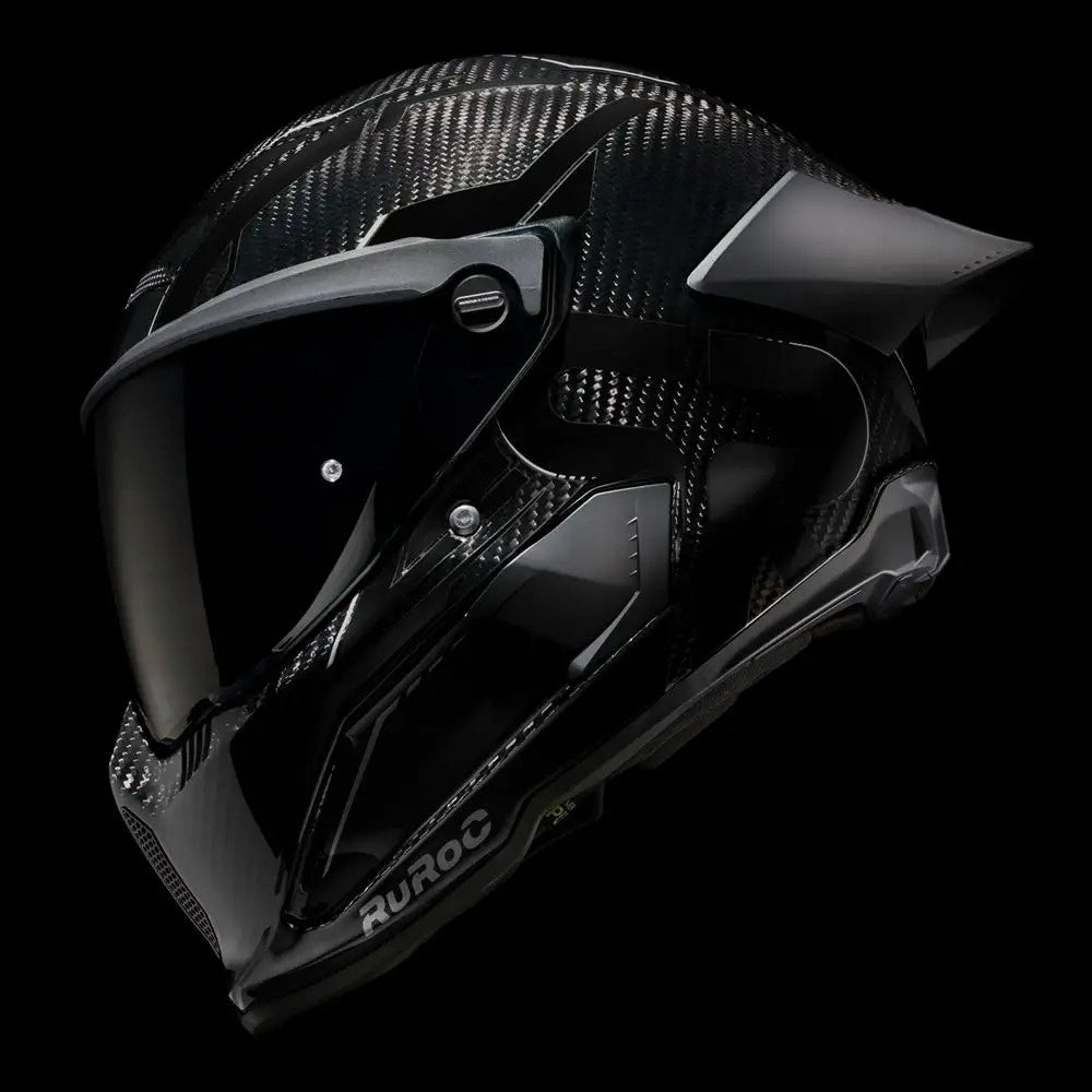 Ruroc AT4.0 TRACK Core Carbon Full Face Helmet – Gloss Carbon