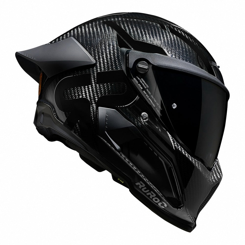 Ruroc AT4.0 TRACK Core Carbon Full Face Helmet – Gloss Carbon