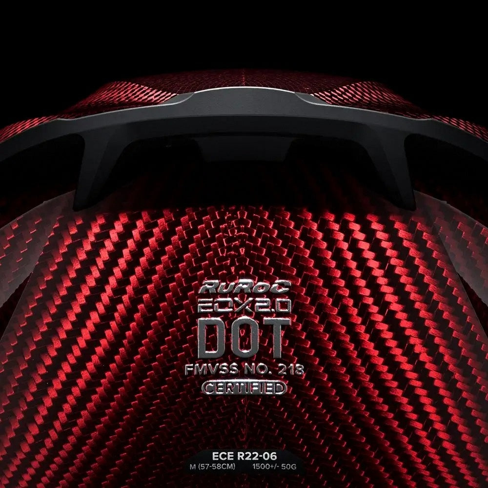 EOX 2.0 Logo Ruby Carbon Helmet RR