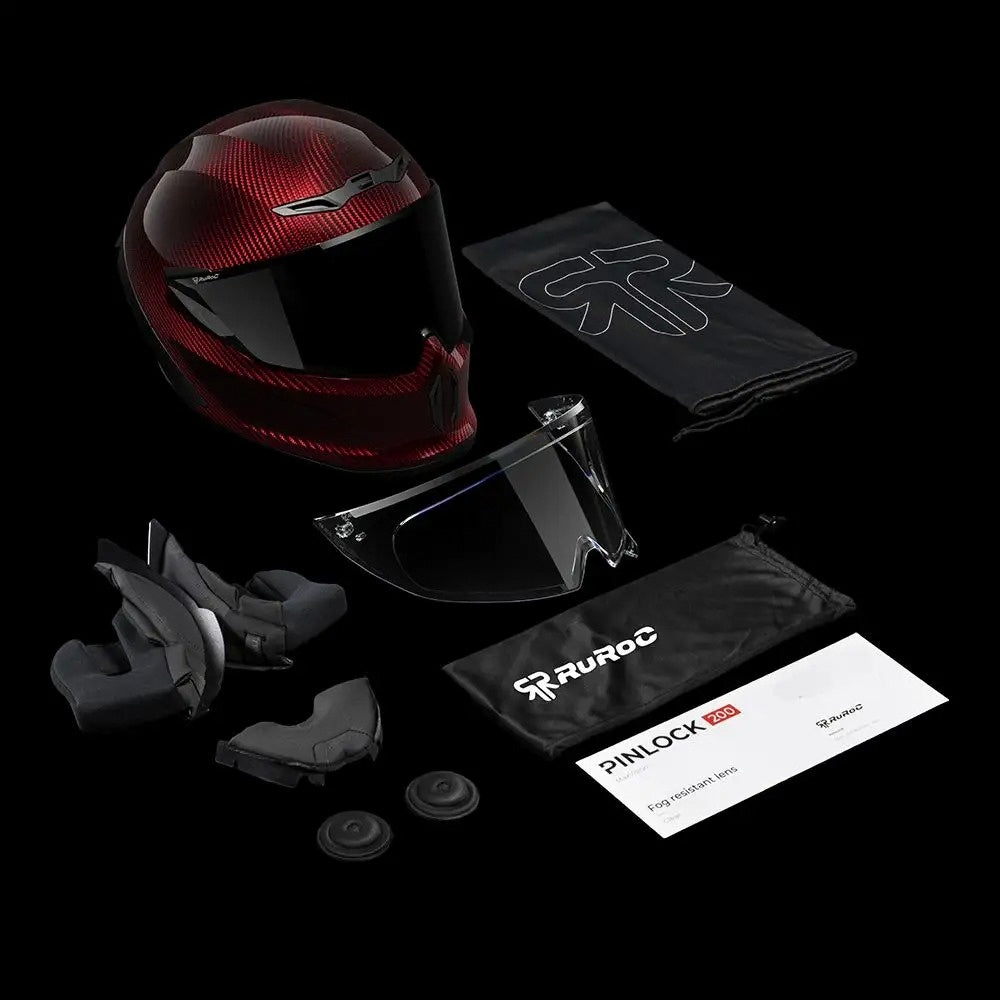 EOX 2.0 Logo Ruby Carbon Helmet