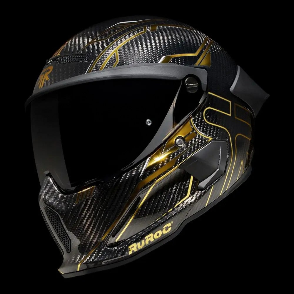 Ruroc AT4.0 Track Titan Gold Carbon Full Face Helmet