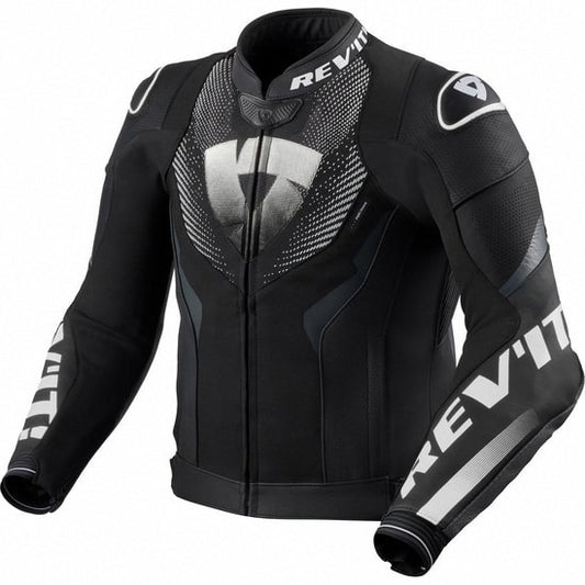 REVIT! Hyperspeed 3 Air Leather Jacket Black/White