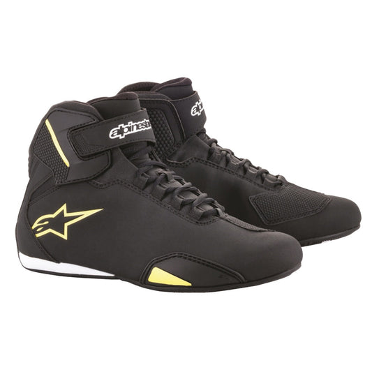 Alpinestars Sektor Motorcycle Shoes - Black / Fluo